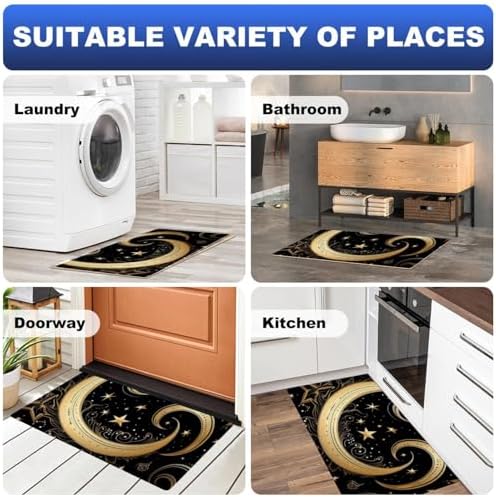 RODAILYCAY Comfort Mats 157x295in Non-Slip Kitchen Rugs