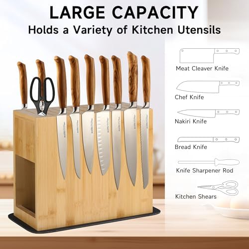 Sturdy Magnetic Knife Block for Cooking and Storage