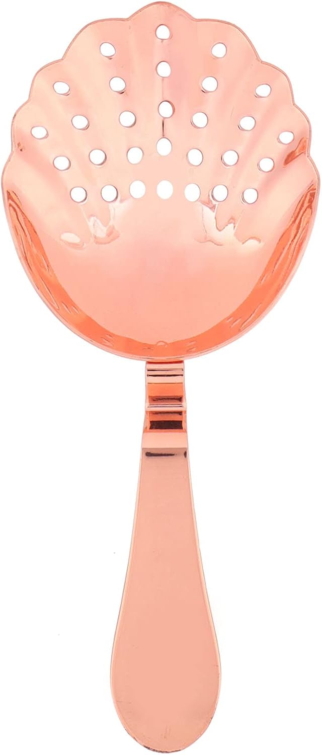 Sturdy Stainless Steel Cocktail Strainer Rose Gold