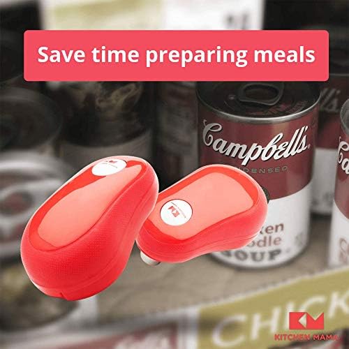 Kitchen Mama - Effortless Can Opener Electric Can Opener One-Touch Battery-Operated