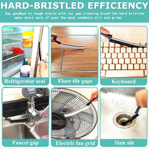 Stay Clean with Precision ALINGOTU Hard Bristle Crevice Cleaning Brush 2-Pack