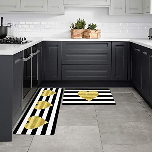 Heart-Shaped Kitchen Mats for Valentines Day