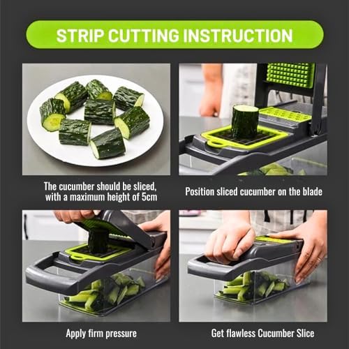 Efficient 16-in-1 Vegetable Chopper by Quick Sync