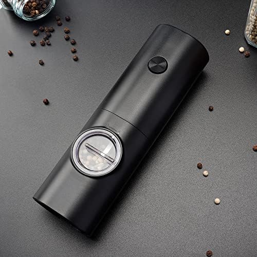 Gulex Electric Salt and Pepper Grinder Set Automatic Ceramic Mill Set