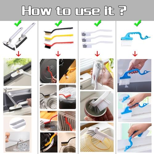 12-Piece Ultimate Crevice Cleaning Brush Kit