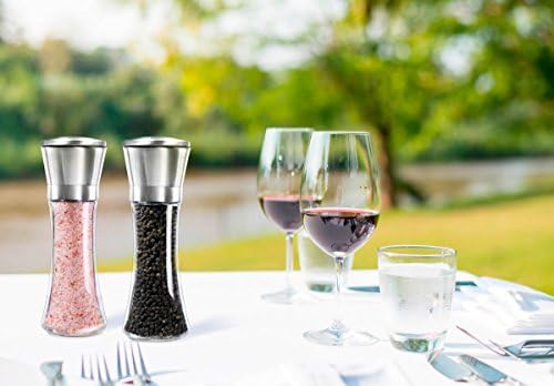 LeVar Stainless Steel Salt Pepper Mill Set