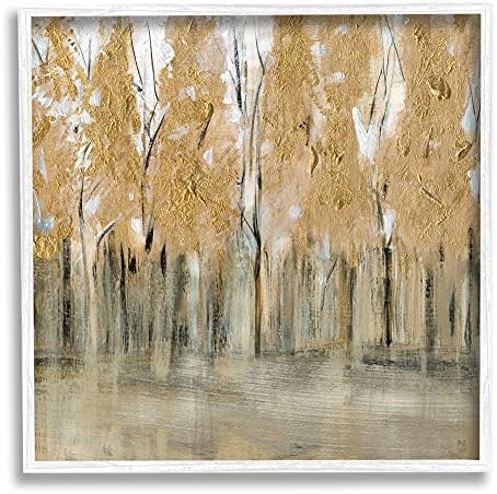 Stupell Industries Rising Tree Forest Abstract Nature Landscape BrownGrey