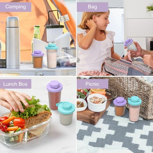Reusable Silicone Salt and Pepper Set