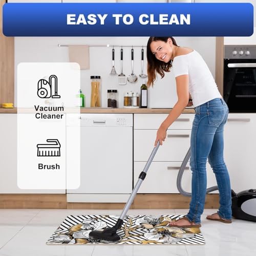Flower Simple Northern Europe Kitchen Mat