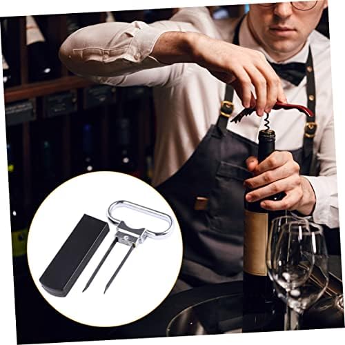 Fast-acting portable corkscrew wine opener
