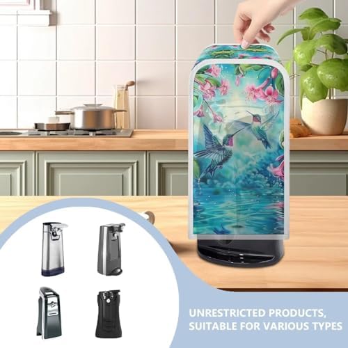 Todiyaddle Elegant Hummingbird Can Opener Dust Cover Hibiscus
