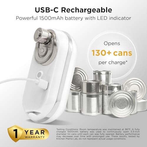 Kitchen Mama Mini Plus Rechargeable Electric Can Opener