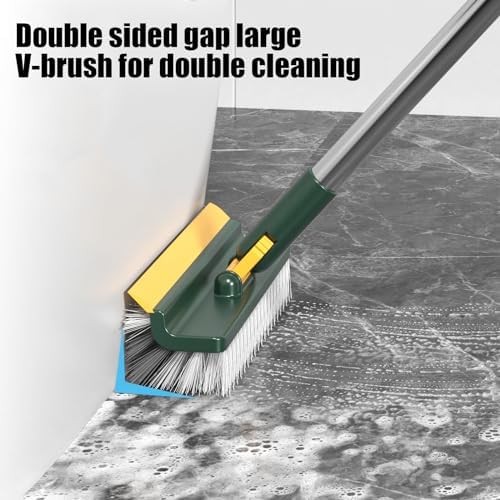 Sturdy 3-in-1 Floor Scrub Brush for Tiles and Grout