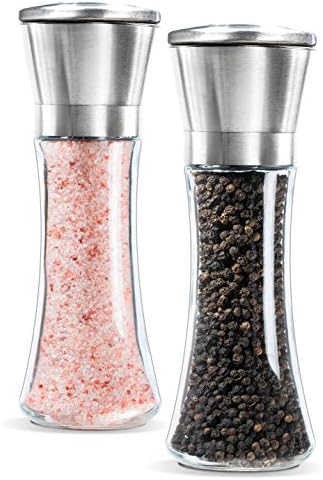 LeVar Stainless Steel Salt Pepper Mill Set