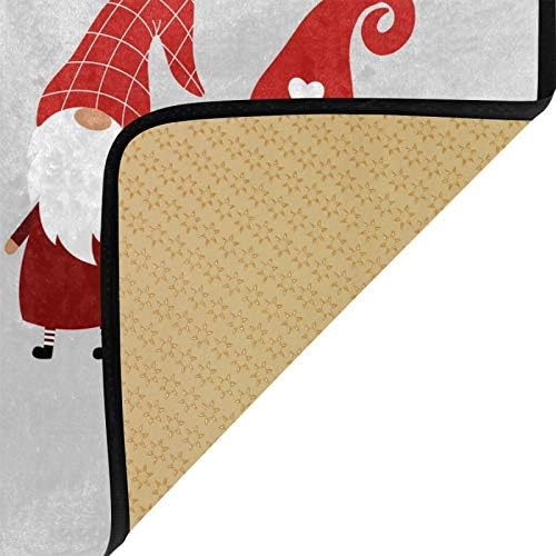 Boccsty Christmas Gnome Gray Kitchen Floor Mat
