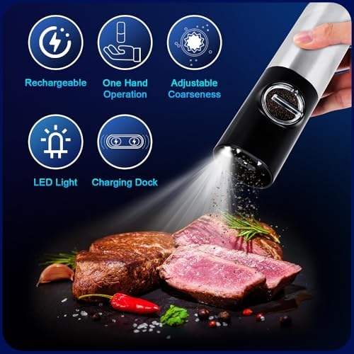 Leap Fit Electric Salt Pepper Grinder Set