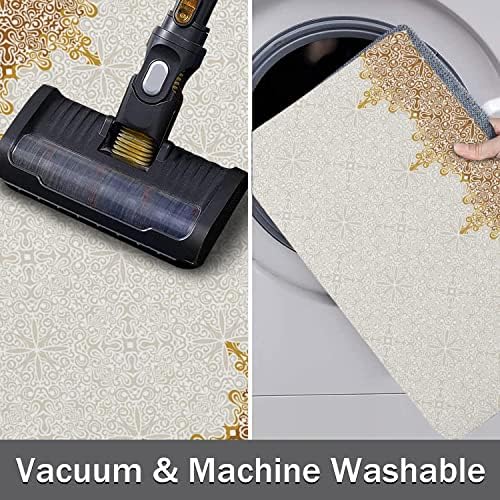 Welcome Front Door Mat Boho Style 16x24 inch Anti-Fatigue Washable