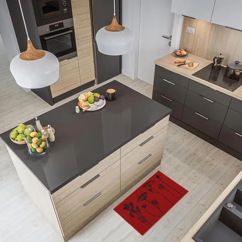 Elegant Design wool effect kitchen mat runner rug