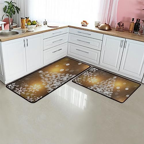 TavistoWaterproof Anti-Fatigue Kitchen Mat Two-Piece Set