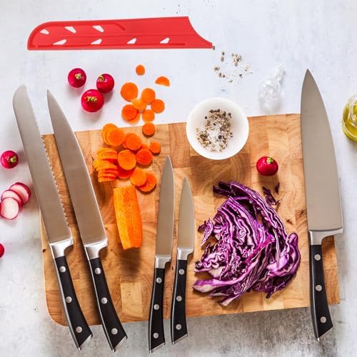Patikil 8 Knives Edge Protector 2-Pack Red
