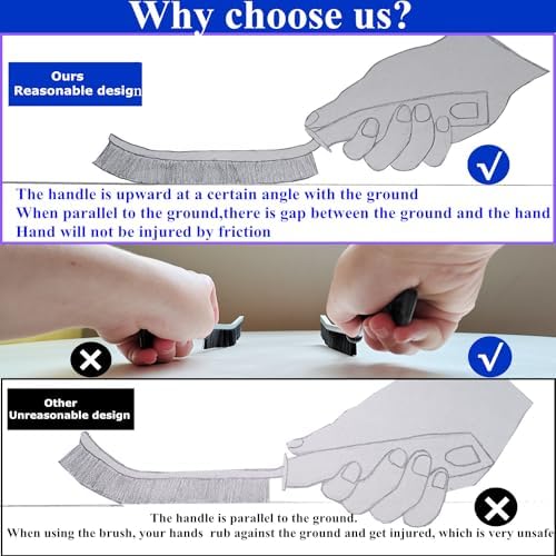 Stay Clean with Precision ALINGOTU Hard Bristle Crevice Cleaning Brush 2-Pack
