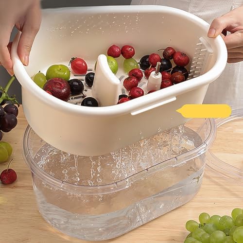 Fruit and Vegetable Washer Spinner Home Kitchen Essential for Daily Use