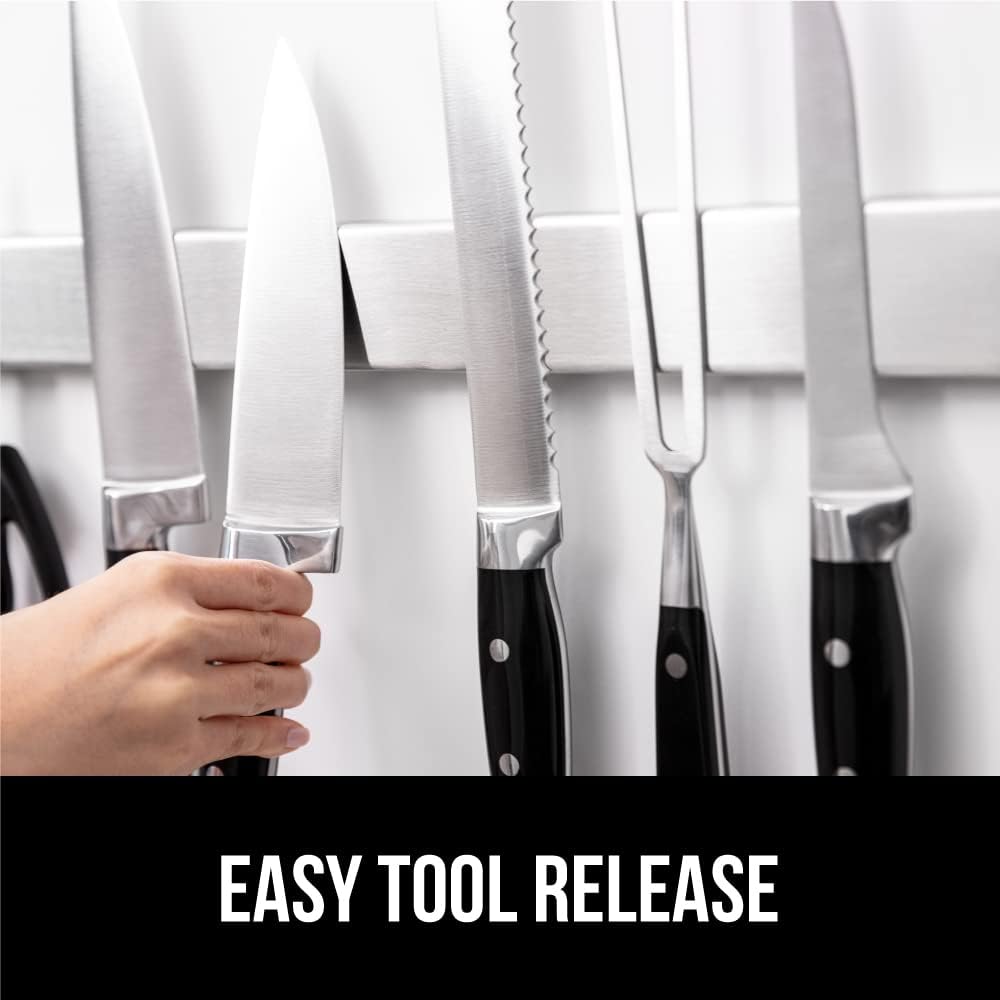 Gorilla Grip Silicone Under Sink Mat Magnetic Knife Holder Waterproof Stainless Steel