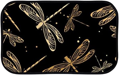 Gold Dragonflies Soft Non-Slip Bath Mat