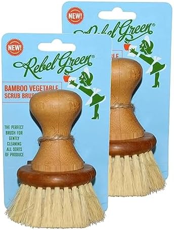 Rebel Green Bamboo Vegetable Scrub Brush