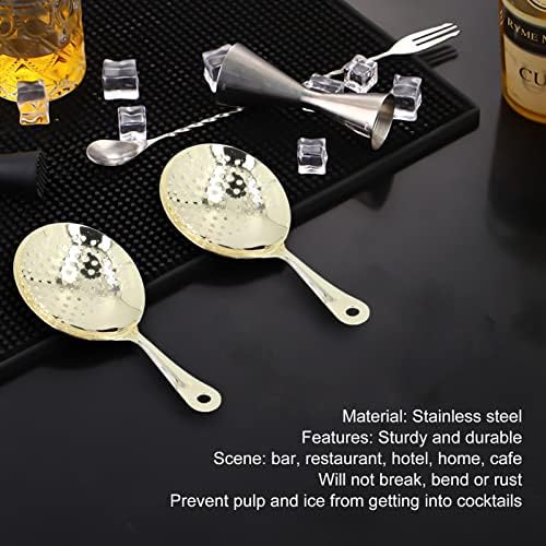 Professional Cocktail Strainer Set with Gold Finish Bar Restaurant Use
