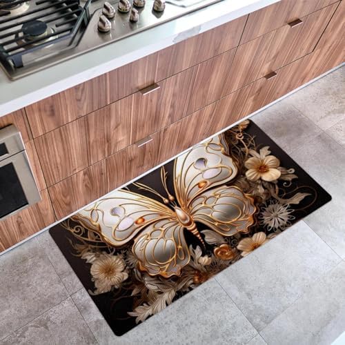 Asebiunh Butterfly Fission Diagram 157x295 Waterproof Comfort Kitchen Mat