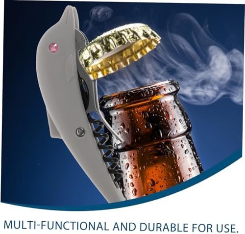 HOLIDYOYO Dolphin Shaped Electric Bottle Opener for Beer Wine