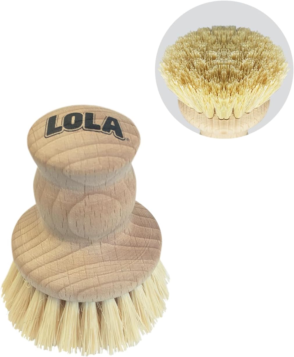 Lola Tampico Original Vegetable Palm Brush Eco-Friendly Comfortable