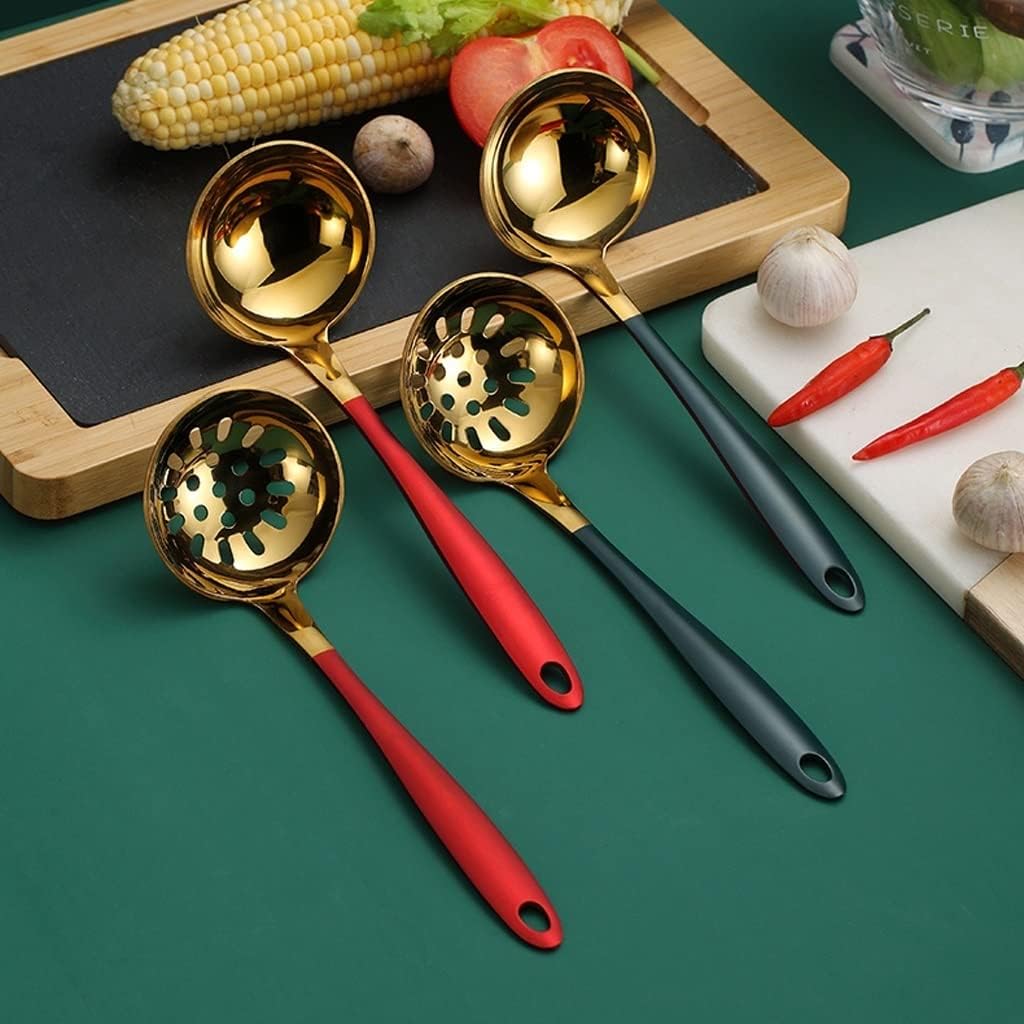 Durable Steel Skimmer Spoon with Heat-Resistant Handle