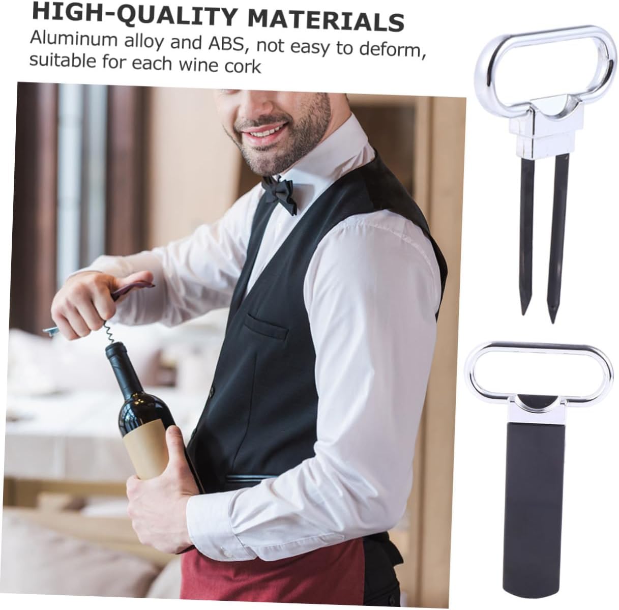 Premium Corkscrew Bottle Opener for Home Bars Parties