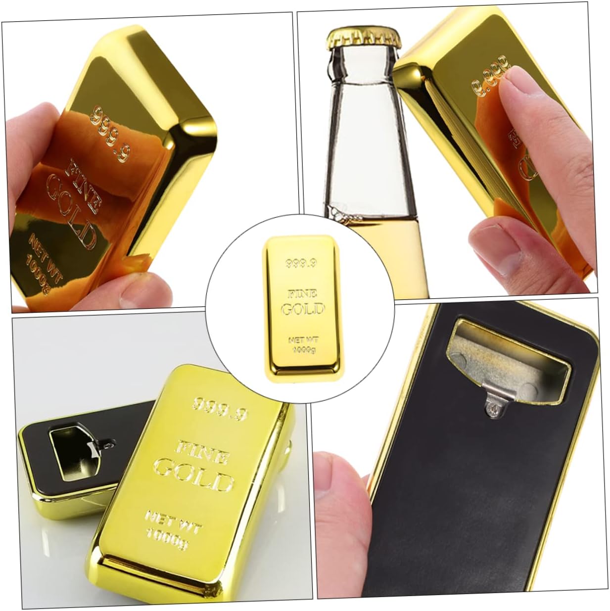 Gold Bar Bottle Opener