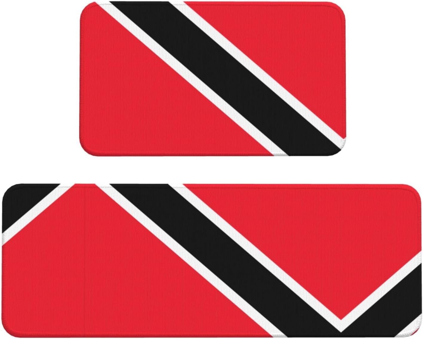 JxWCher Flag of Trinidad and Tobago Print Kitchen Mats 2 Sets 1