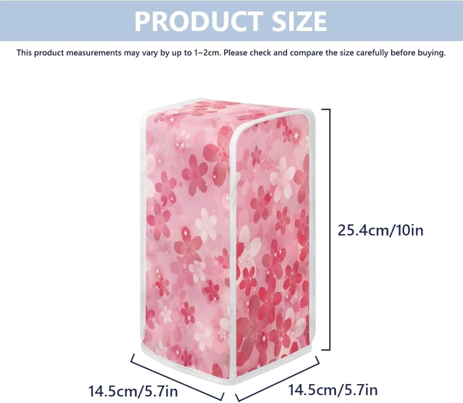 Skip the Spill Pink Floral Can Opener Cover by Mintulipy