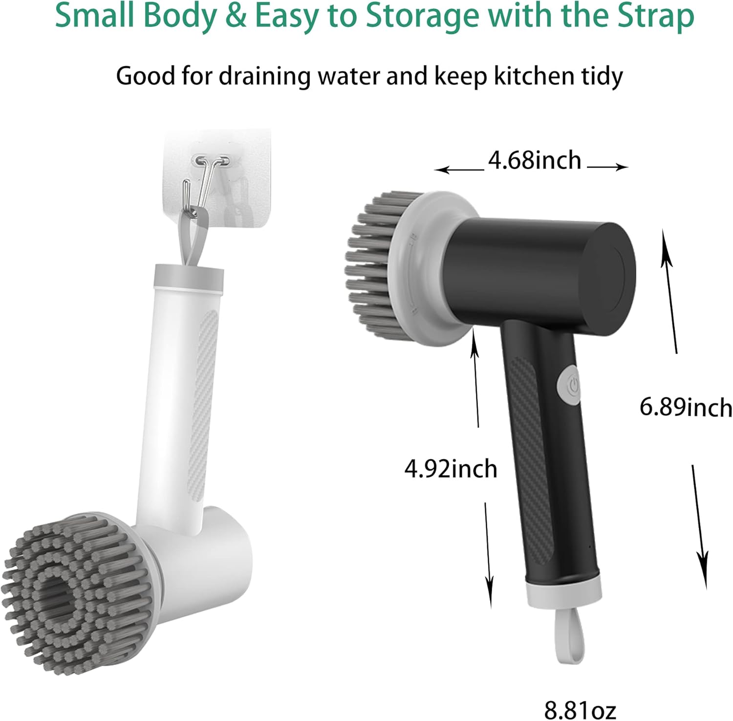 Amvnotia Electric Spin Scrubber Kitchen Cleaning Tool