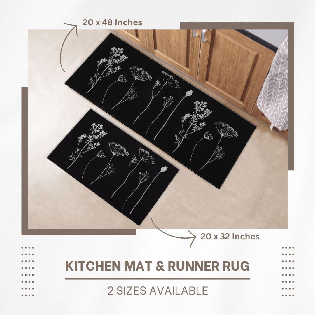 EVIDECO Kitchen Runner and Mat Set