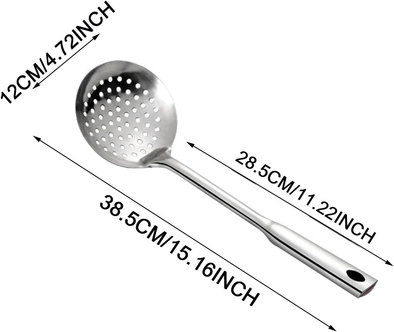 Stainless Steel Kitchen Colander Set Silver Finish