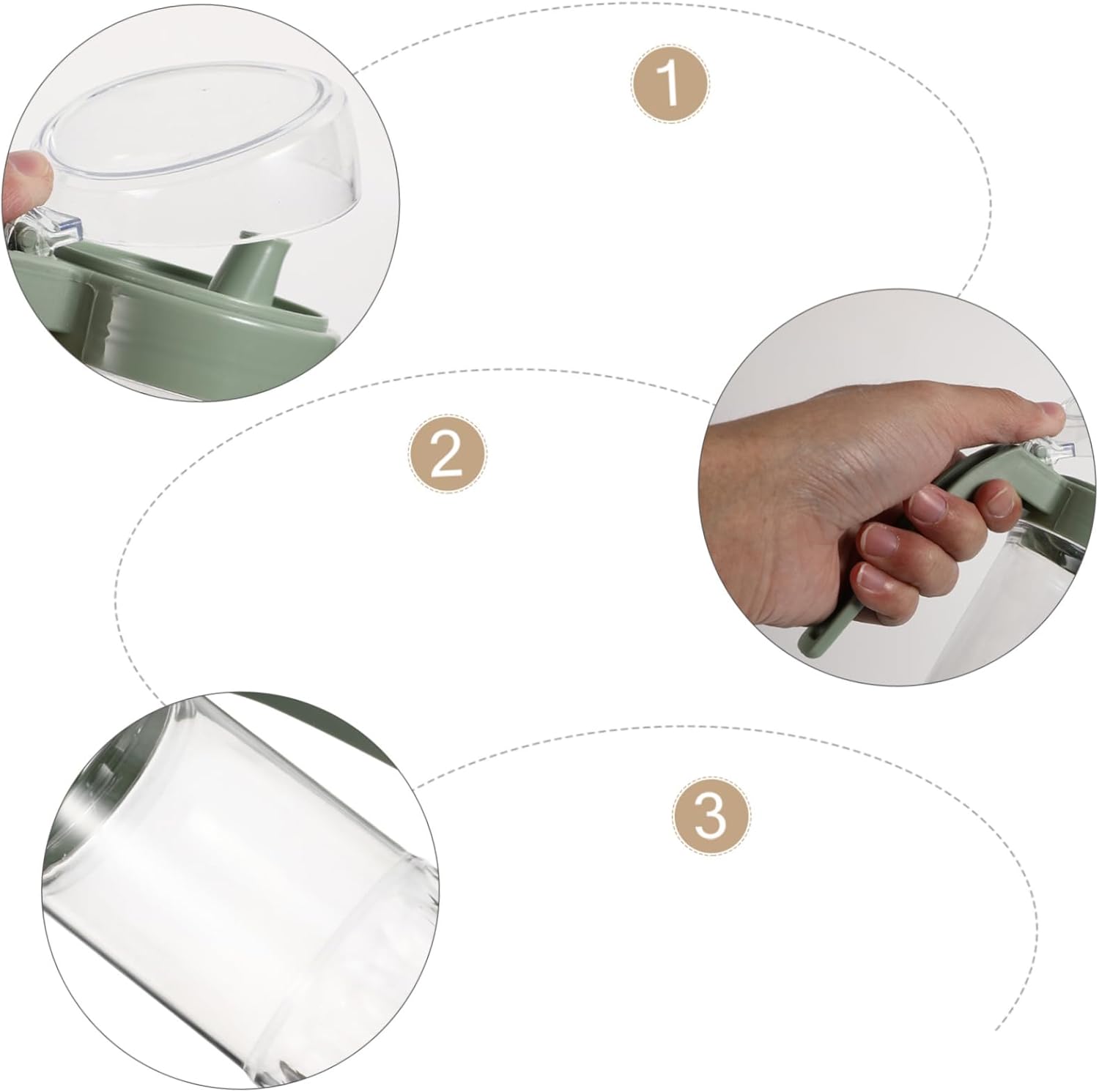 Acrylic oil vinegar mixing bottle with single opening squeeze system