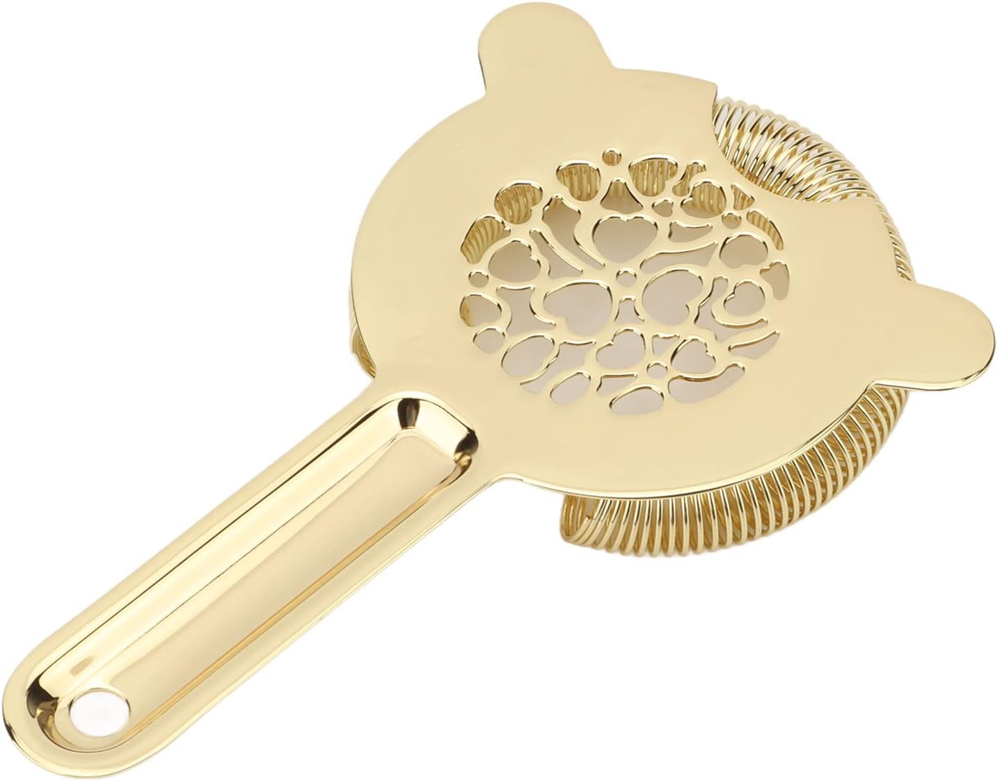 CDQL Stainless Steel Cocktail Strainer - Professional Bartending Tool for Home Kitchen