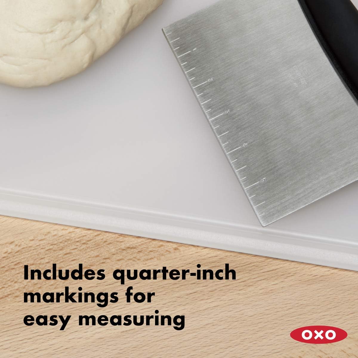 Oxo Good Grips Cast Iron Brush Stainless Steel Scraper Chopper Bundle