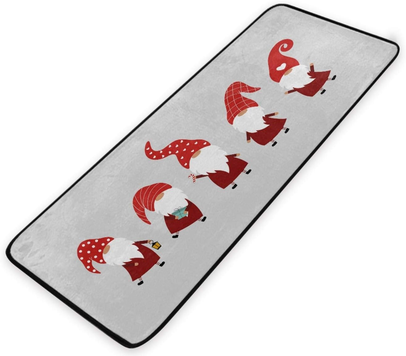 Boccsty Christmas Gnome Gray Kitchen Floor Mat