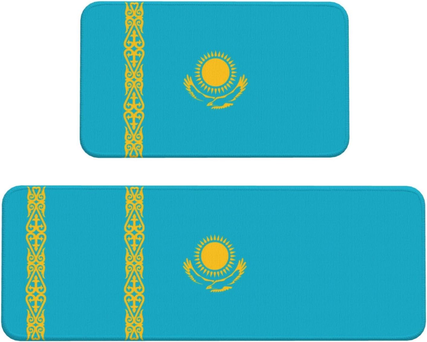 Premium Kazakhstan Flag Kitchen Mats Set