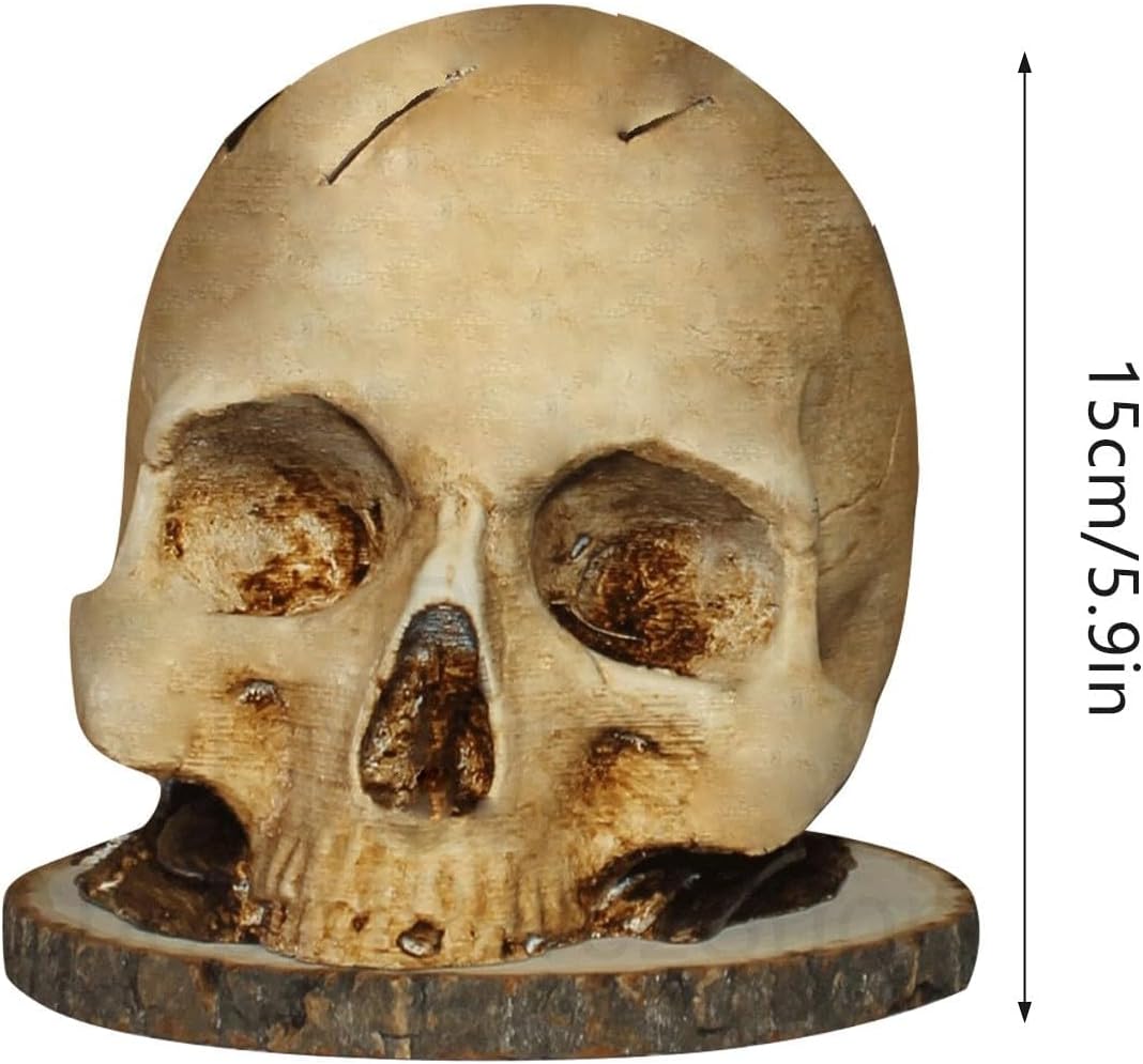Skull Knife Holder Halloween Decor Storage