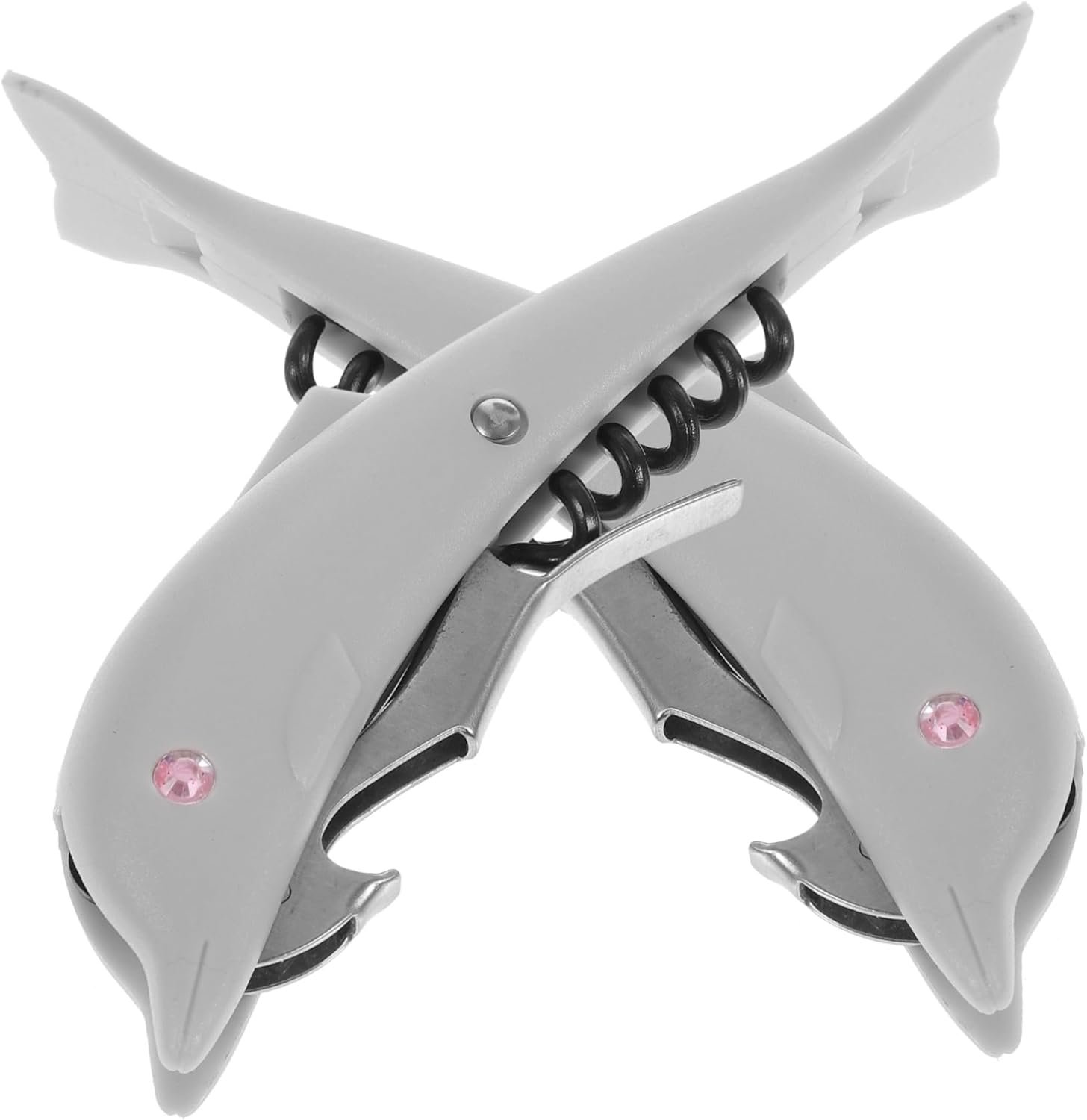HOLIDYOYO Dolphin Shaped Electric Bottle Opener for Beer Wine