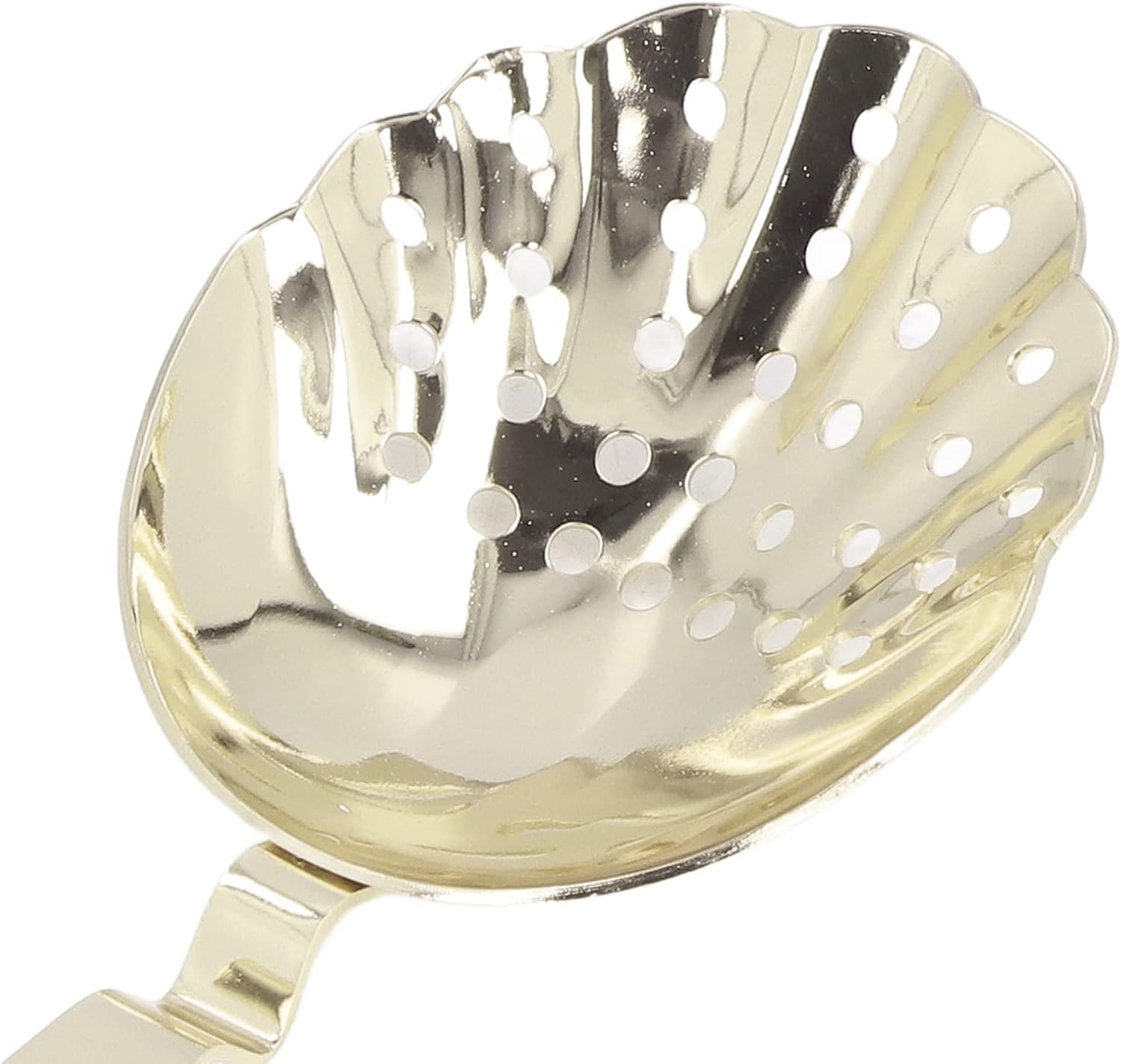 Premium Stainless Steel Cocktail Strainer for Home Bars with Gold Finish