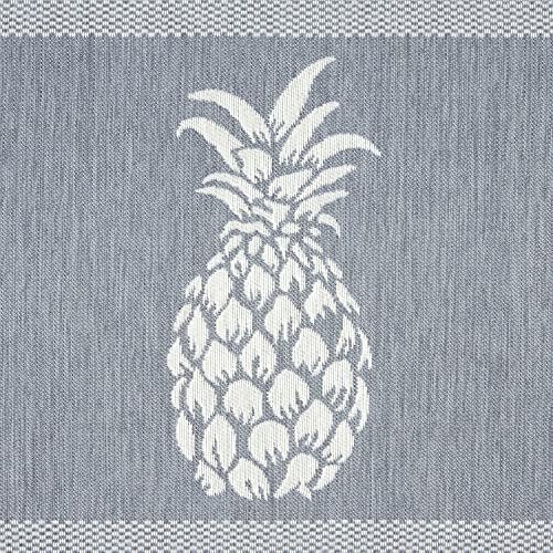 Martha Stewart Aloha Modern Pineapple Anti-Fatigue Air-Infused Kitchen Mat Blue